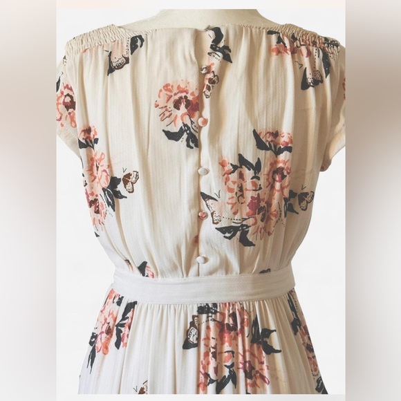 Free People Floral Maxi Dress - White and Pink - Picture 4 of 5
